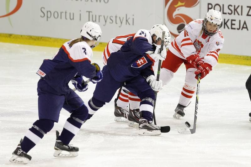 Ice Hockey. Women's World Championship. Poland - Slovakia. 08.04.2017