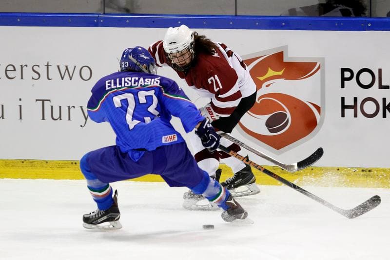 Ice Hockey. Women's World Championship. Italy - Latvia. 08.04.2017