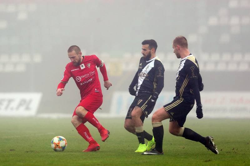 Football. Sparing. Zaglebie Sosnowiec - LKS Lodz. 03.02.2019