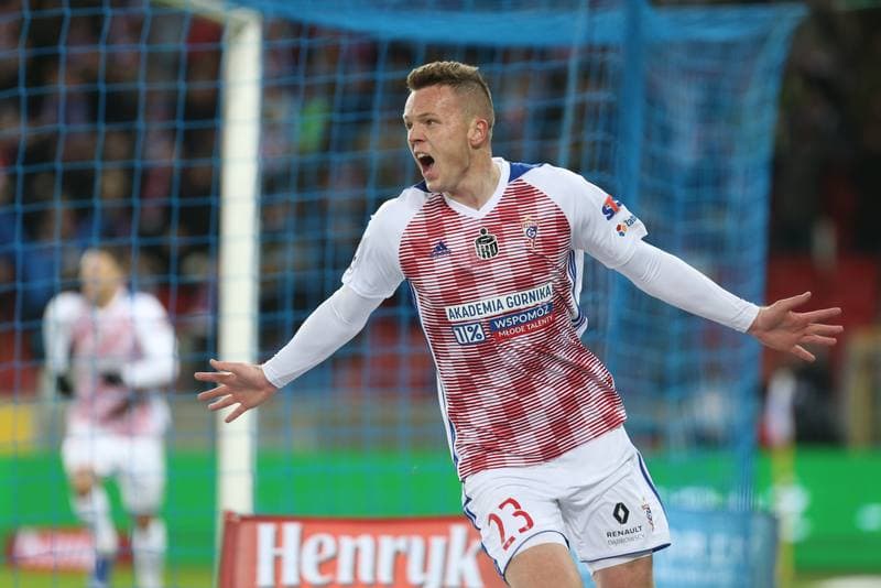 Football. Lotto Ekstraklasa. Gornik Zabrze - Wisla Krakow. 11.02.2019