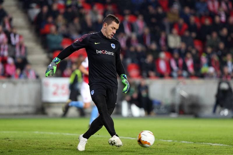 Football. UEFA Europa League. Slavia Prague - KRC Genk. 14.02.2019