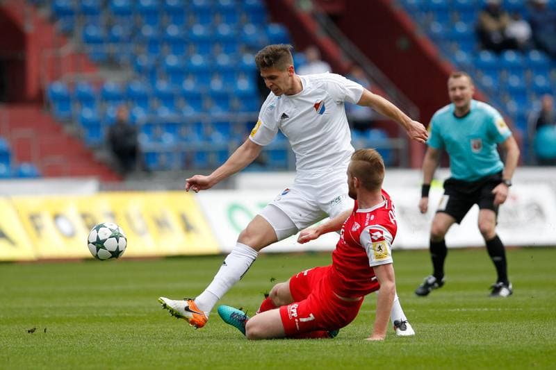 Football. Fortuna Narodni Liga. Banik Ostrava - FK Pardubice. 16.04.2017