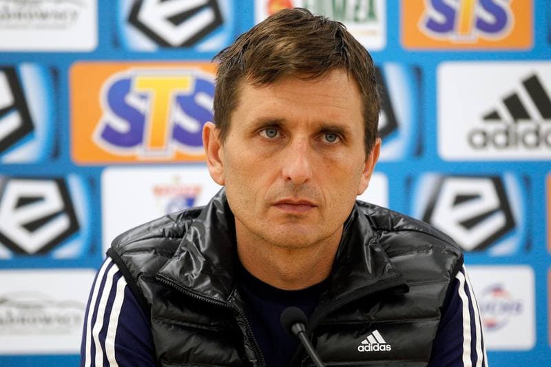 Football. Gornik Zabrze. Press Conference. 21.02.2019