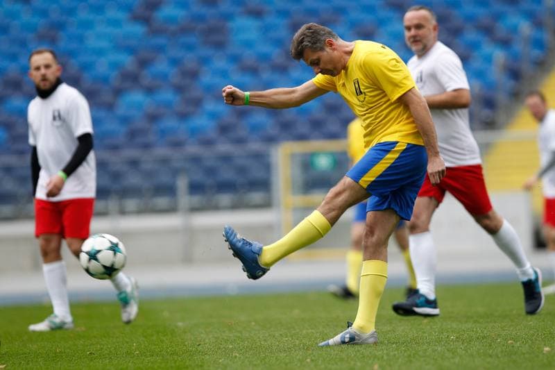 Football. Charity Match. Politicians - Journalists. 27.10.2018