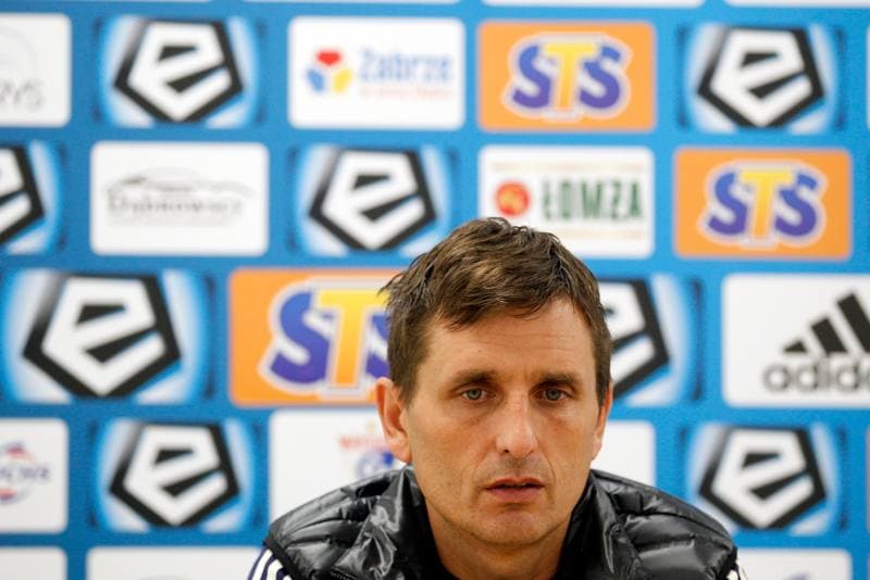 Football. Gornik Zabrze. Press Conference. 21.02.2019