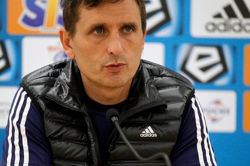 Football. Gornik Zabrze. Press Conference. 21.02.2019