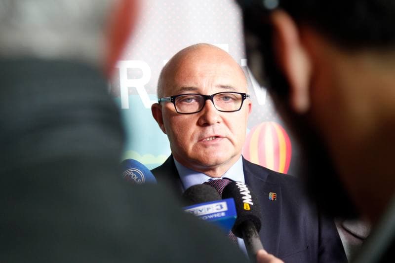 Football. Ruch Chorzow. Press Conference. 19.04.2017
