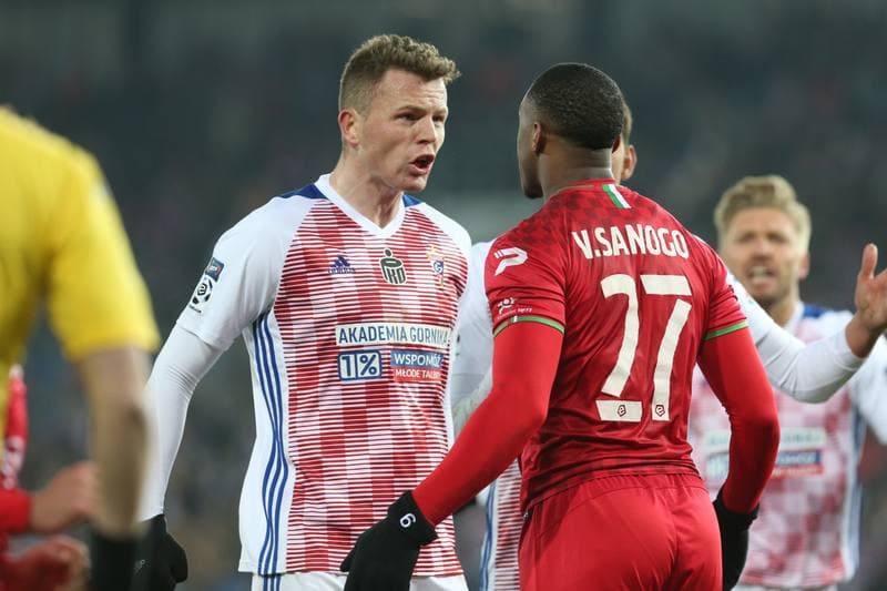 Football. Lotto Ekstraklasa. Gornik Zabrze - Zaglebie Sosnowiec. 23.02.2019
