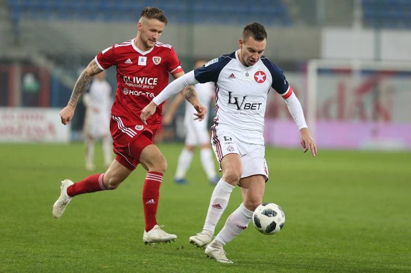 Football. Lotto Ekstraklasa. Piast Gliwice - Wisla Krakow. 02.11.2018