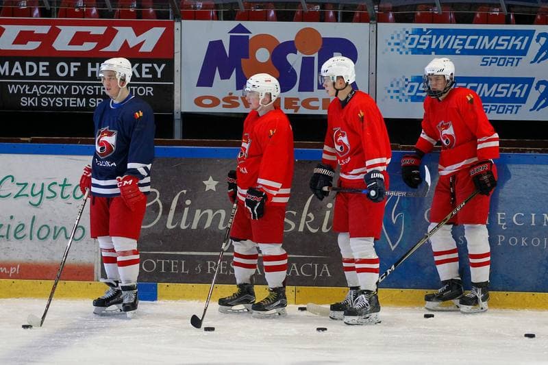 Ice Hockey. Poland U20. Training. 06.11.2018