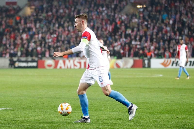 Football. UEFA Europa League. Slavia Prague - FC Copenhagen. 08.11.2018