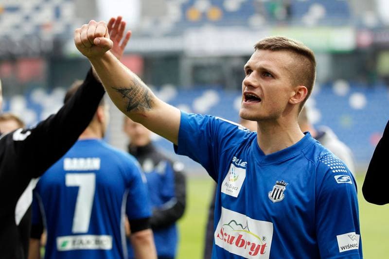 Football. Nice I Liga. Podbeskidzie Bielsko-Biala - Sandecja Nowy Sacz. 20.05.2017