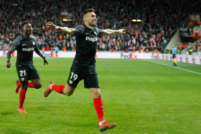 Football. UEFA Europa League. Slavia Prague - Sevilla FC. 14.03.2019