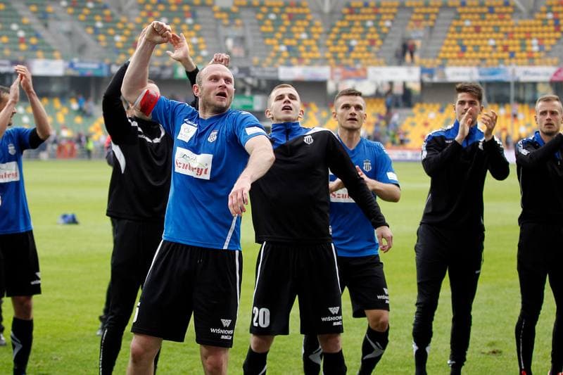 Football. Nice I Liga. Podbeskidzie Bielsko-Biala - Sandecja Nowy Sacz. 20.05.2017