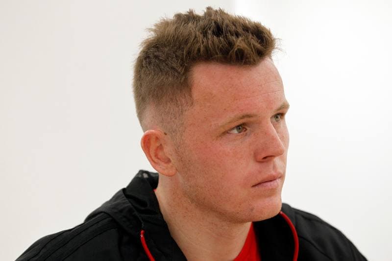 Football. Gornik Zabrze. Press Conference. 17.04.2019