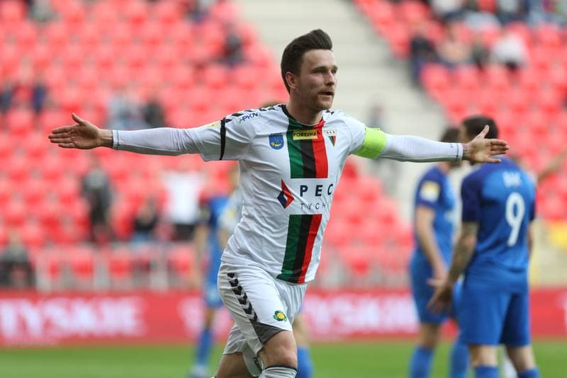 Football. Fortuna I Liga. GKS Tychy - Puszcza Niepolomice. 20.04.2019