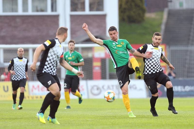 Football. Fortuna I Liga. GKS 1962 Jastrzebie - Bytovia Bytow. 24.04.2019