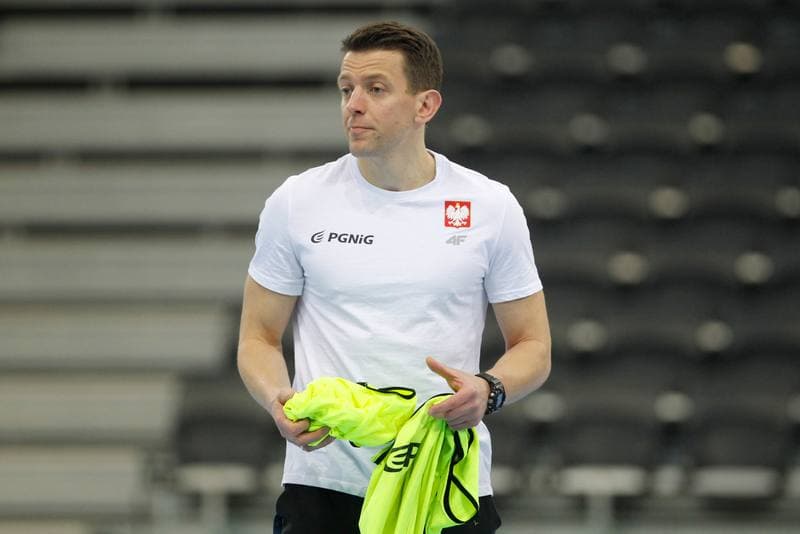 Handball. Poland national team. Training. 09.04.2019