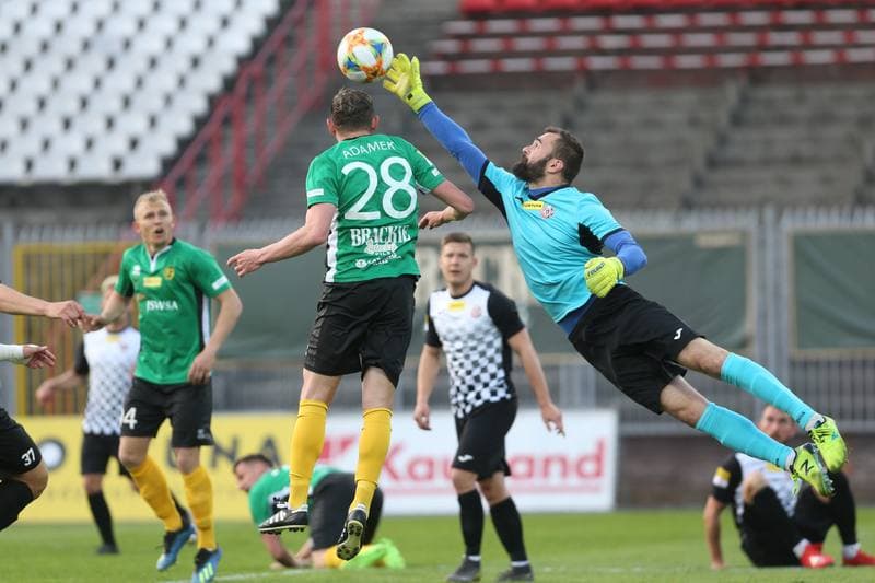 Football. Fortuna I Liga. GKS 1962 Jastrzebie - Bytovia Bytow. 24.04.2019