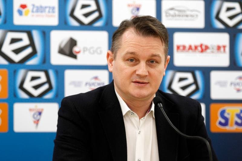 Football. Gornik Zabrze. Press Conference. 13.12.2018