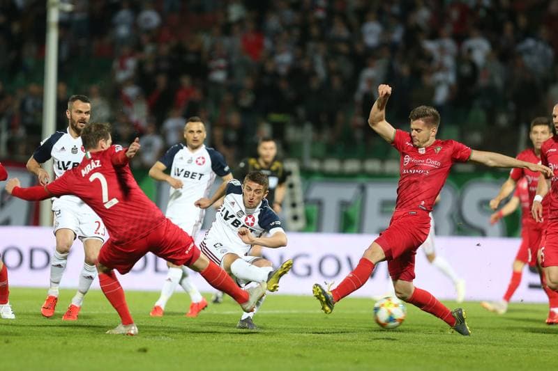 Football. Lotto Ekstraklasa. Zaglebie Sosnowiec - Wisla Krakow. 25.04.2019