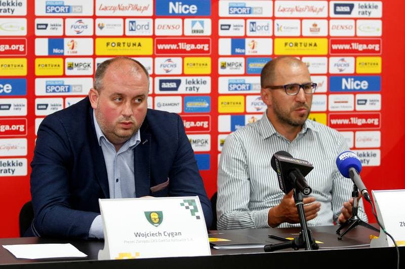 Football. GKS Katowice. Press Conference. 20.07.2017