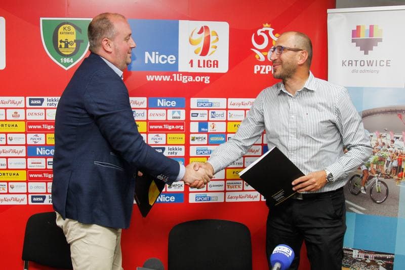 Football. GKS Katowice. Press Conference. 20.07.2017