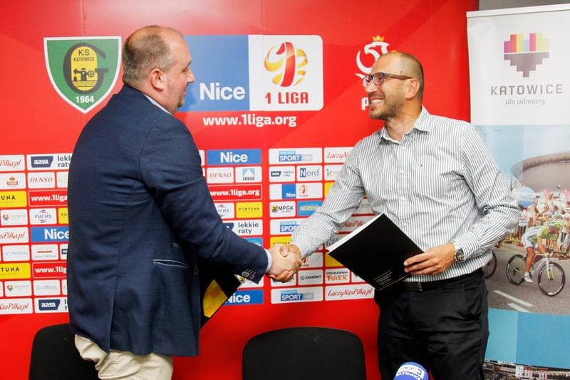 Football. GKS Katowice. Press Conference. 20.07.2017