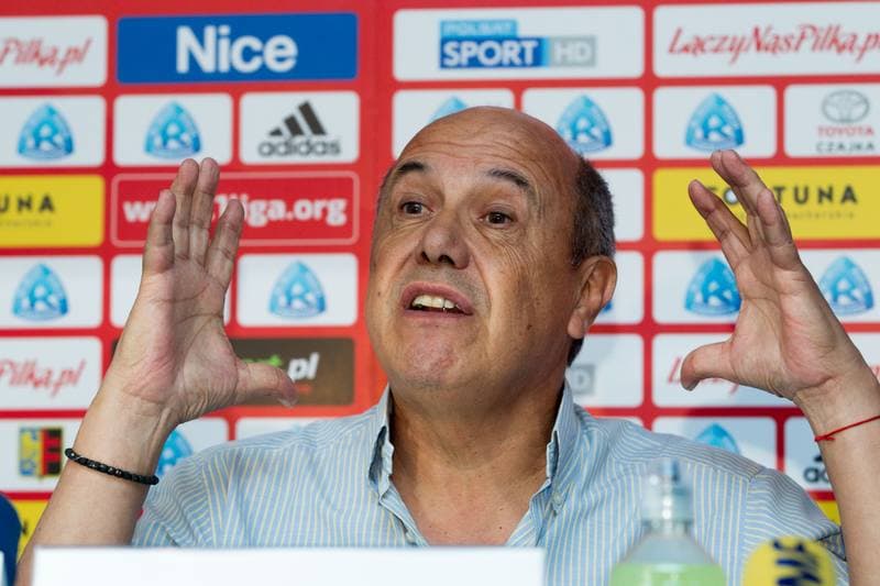 Football. Ruch Chorzow. Press Conference. 11.09.2017