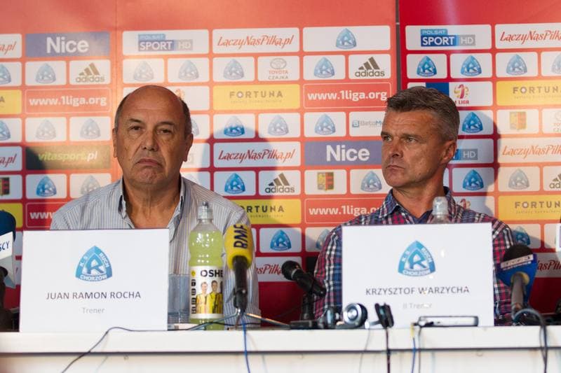 Football. Ruch Chorzow. Press Conference. 11.09.2017