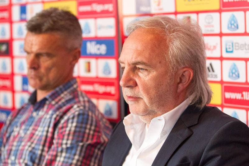Football. Ruch Chorzow. Press Conference. 11.09.2017