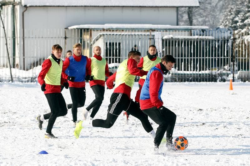 Football. Gornik Zabrze. Training. 05.02.2019