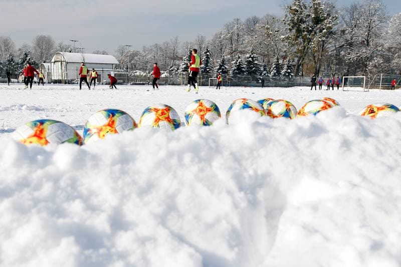 Football. Gornik Zabrze. Training. 05.02.2019
