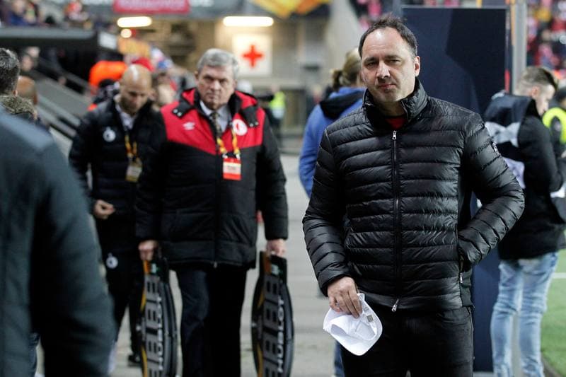 Football. UEFA Europa League. Slavia Prague - KRC Genk. 14.02.2019