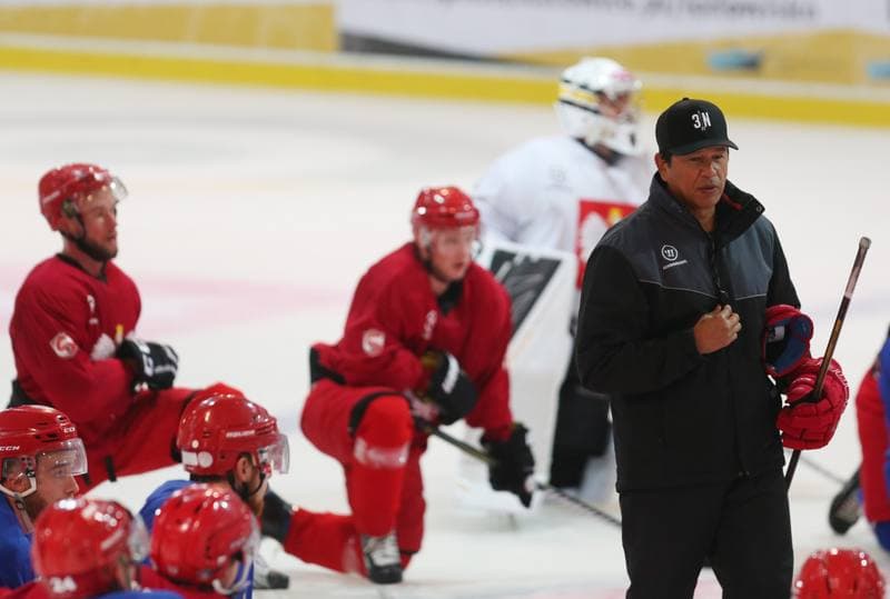 Ice Hockey. Poland national team. Training. 27.09.2017