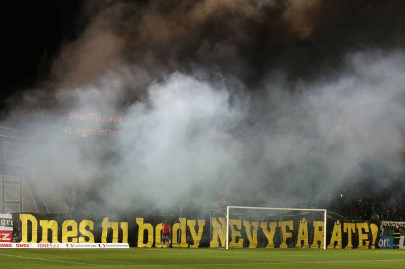 Football. HET Liga. Bohemians 1905 Praha - Banik Ostrava. 13.10.2017