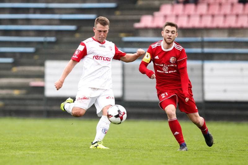 Football. Fortuna Narodni Liga. Fotbal Trinec - FK Pardubice. 21.10.2017