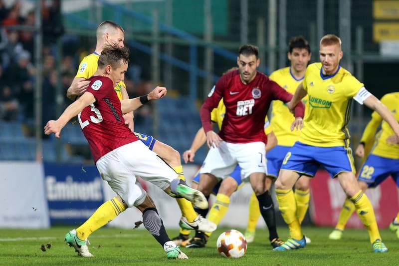 Football. Het Liga. Fastav Zlin - Sparta Prague. 05.11.2017