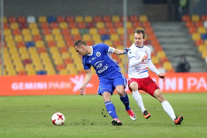 Football. Nice I Liga. Podbeskidzie Bielsko-Biala - Stal Mielec. 21.11.2017