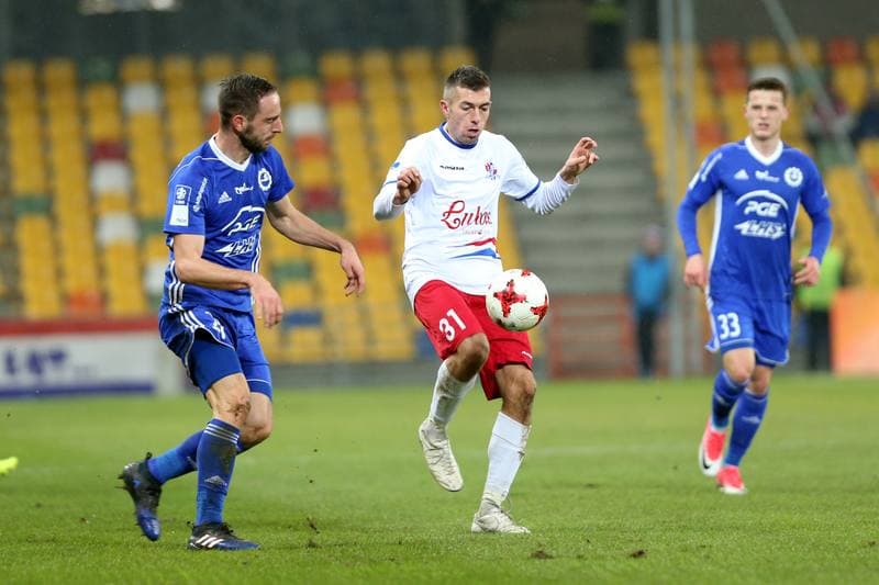 Football. Nice I Liga. Podbeskidzie Bielsko-Biala - Stal Mielec. 21.11.2017