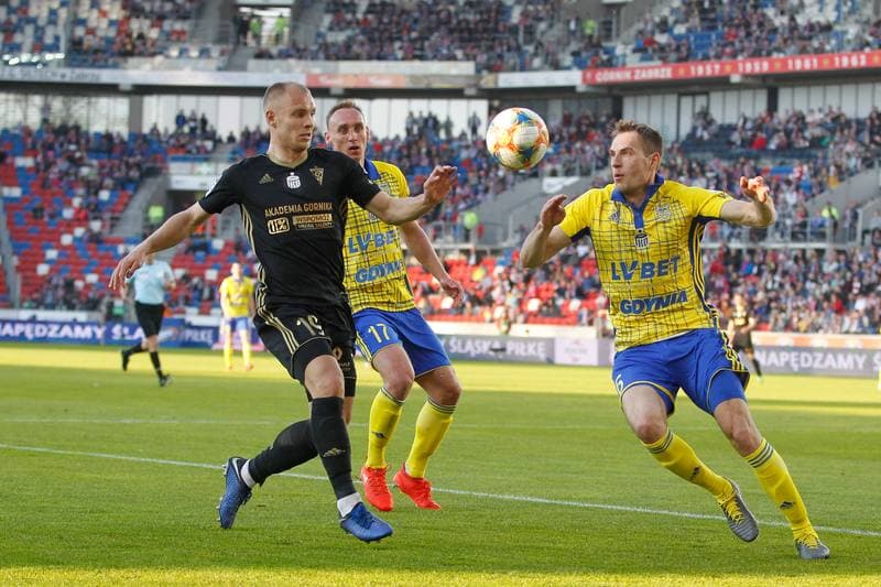 Football. Lotto Ekstraklasa. Gornik Zabrze - Arka Gdynia. 22.04.2019