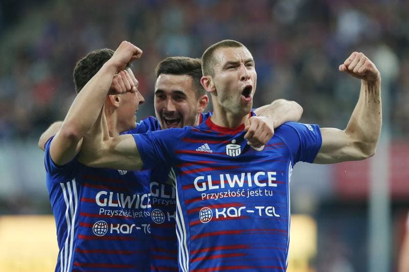 Football. Lotto Ekstraklasa. Piast Gliwice - Cracovia Krakow. 26.04.2019