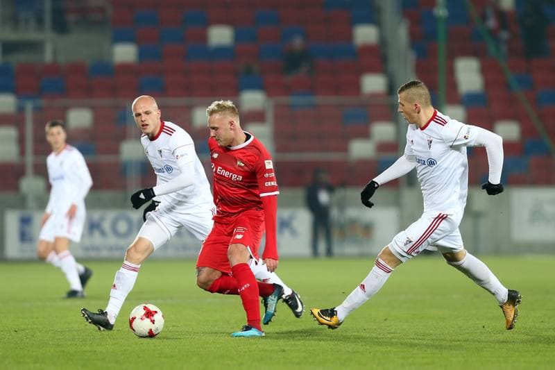 Football. Lotto Ekstraklasa. Gornik Zabrze - Lechia Gdansk. 08.12.2017