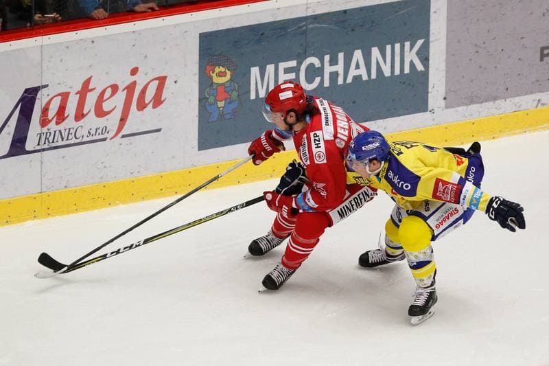 Ice Hockey. Tipsport Extraliga. Ocelari Trinec - Aukro Berani Zlin. 30.12.2017