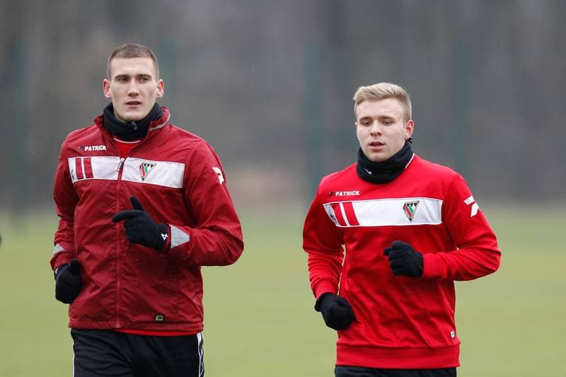 Football. Zaglebie Sosnowiec. Training. 08.01.2018