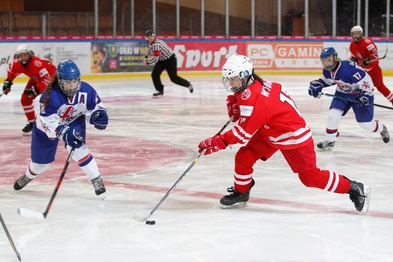 Ice Hockey. Women's U18 World Championship Division 1B. Poland - Great Britain. 12.01.2018