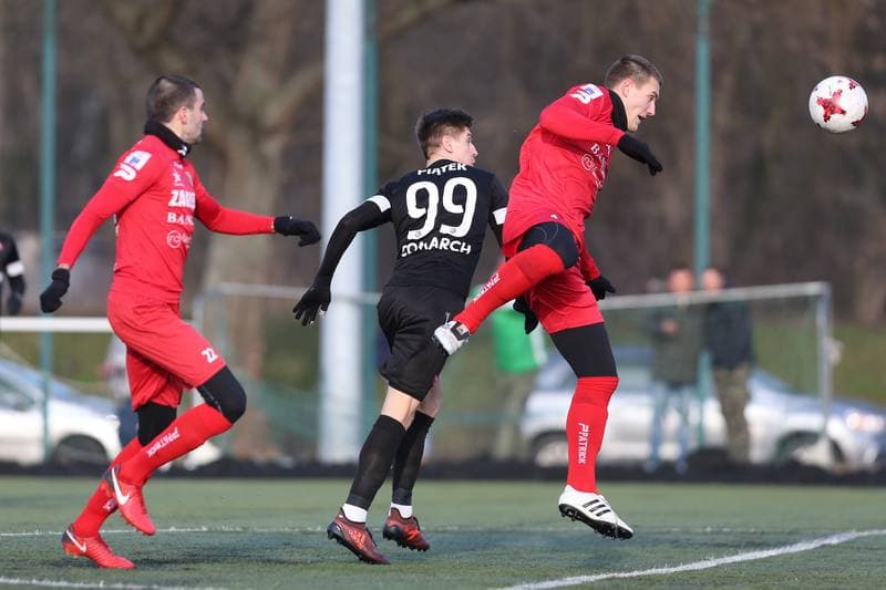 Football. Sparing. Zaglebie Sosnowiec - Cracovia Krakow. 17.01.2018