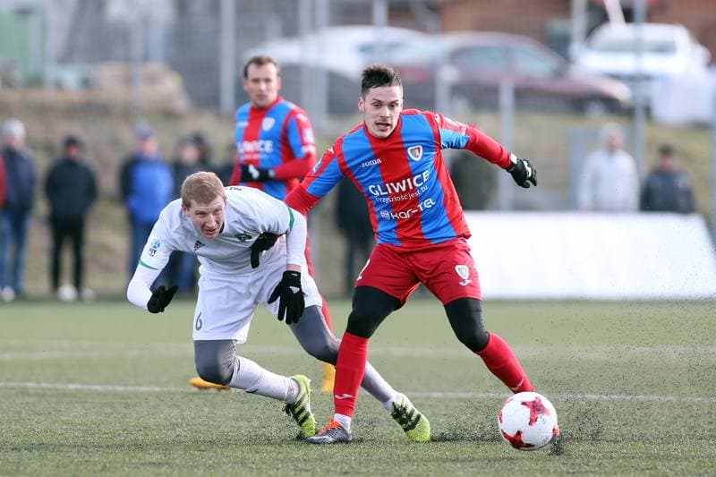 Football. Sparing. MFK Karvina - Piast Gliwice. 20.01.2018