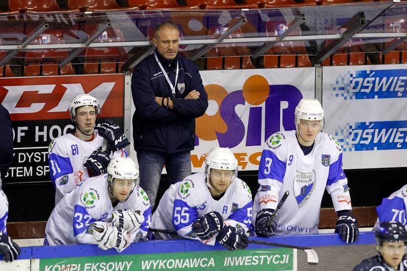 Ice Hockey. Polska Hokej Liga. Unia Oswiecim - MH Automatyka Gdansk. 01.02.2018