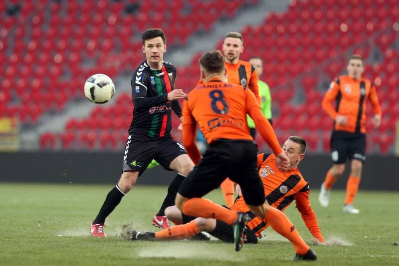 Football. Nice I Liga. GKS Tychy - Chrobry Glogow. 03.03.2018